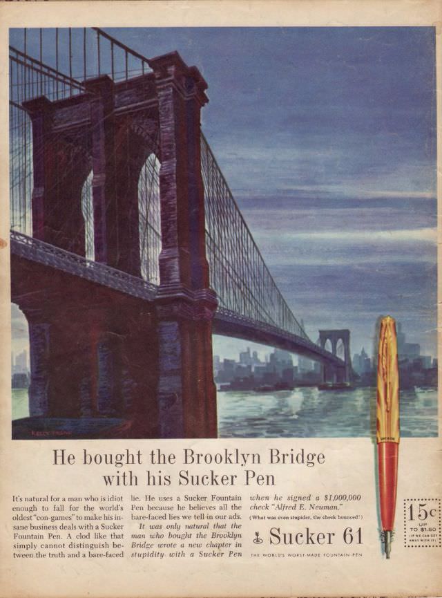 #30 MAD Magazine’s Mock Ads: A Hilarious Look at 1950s and 60s Consumer Culture #30 Vintage Ads