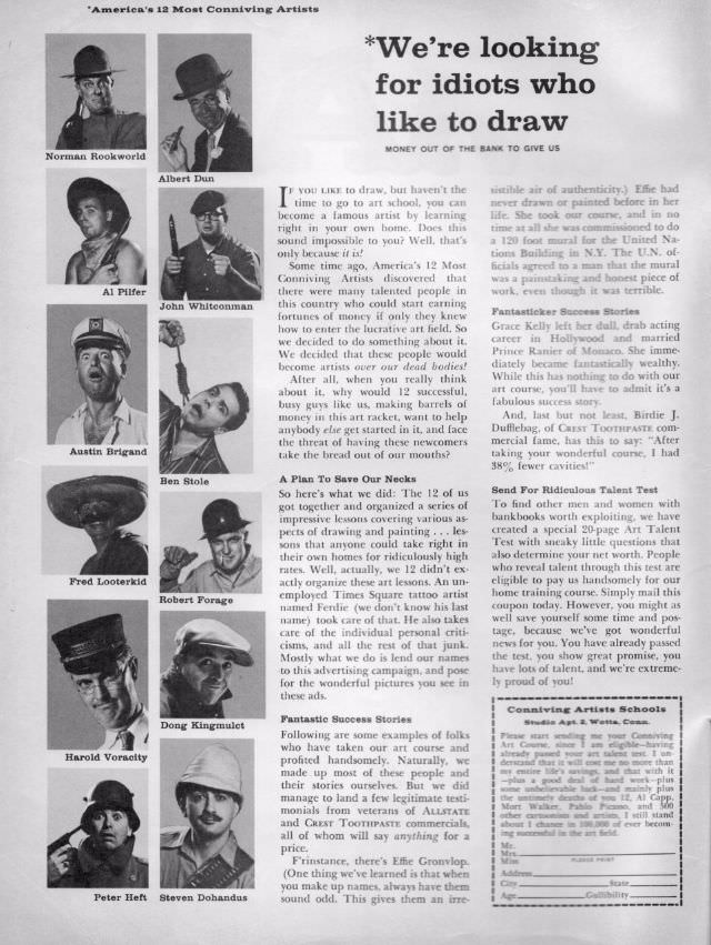 MAD Magazine’s Mock Ads: A Hilarious Look at 1950s and 60s Consumer Culture Vintage Ads