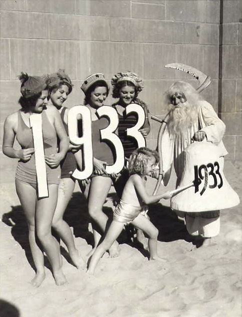 #11 Happy New Year’s from the beach in CA, 1933