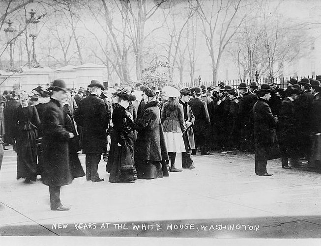 #25 A New Year’s reception at the White House, 1909.