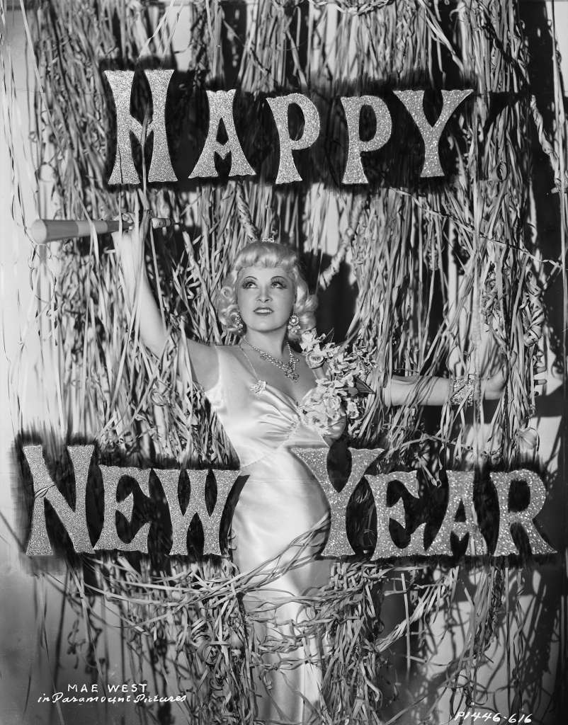 #13 Seasonal greetings from Mae West, 1936.