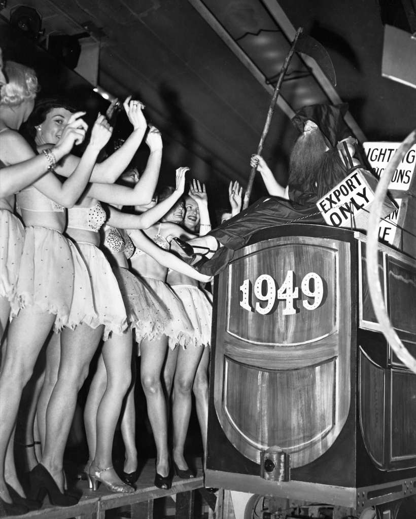 #59 Dancers at the Trocadero Restaurant, Leicester Square, London, on New Year’s Eve, 1949.