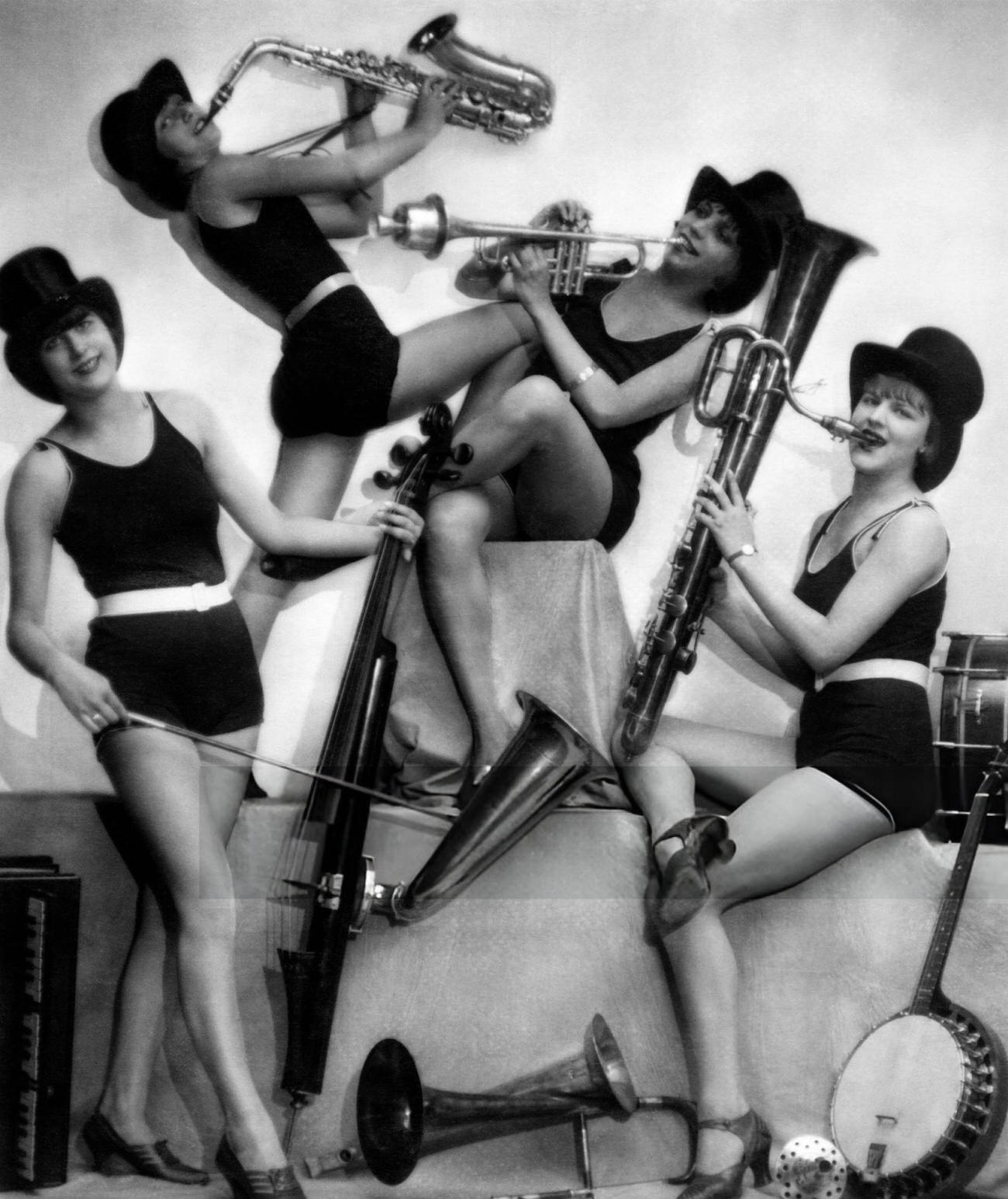 #19 Chorus girls from a New Year’s Eve revue in Germany, 1927.
