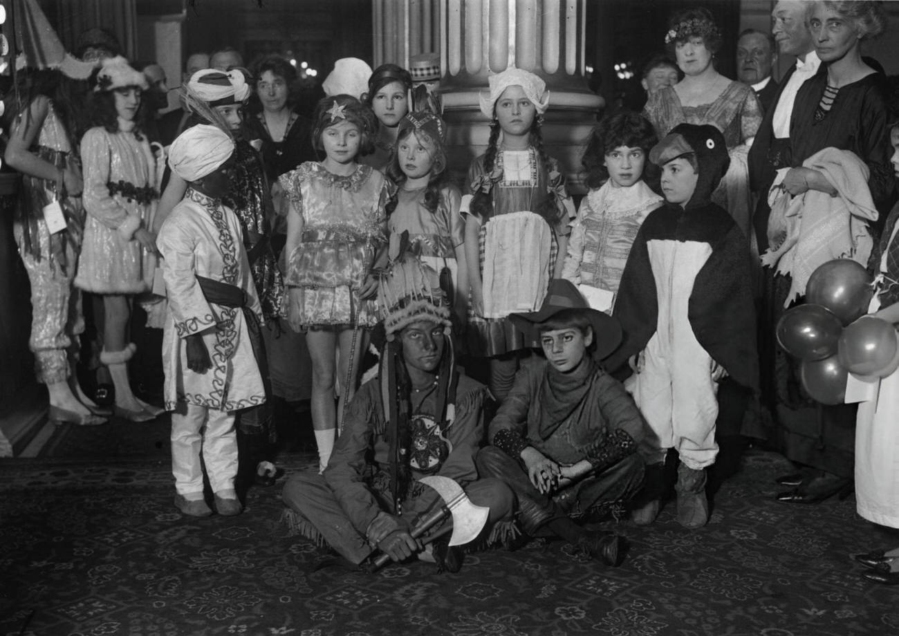 #3 Children at a New Year’s fancy dress party, 1922.