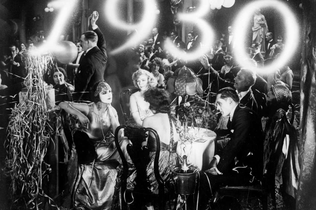 #52 Revelers at a New Year’s party, 1930.