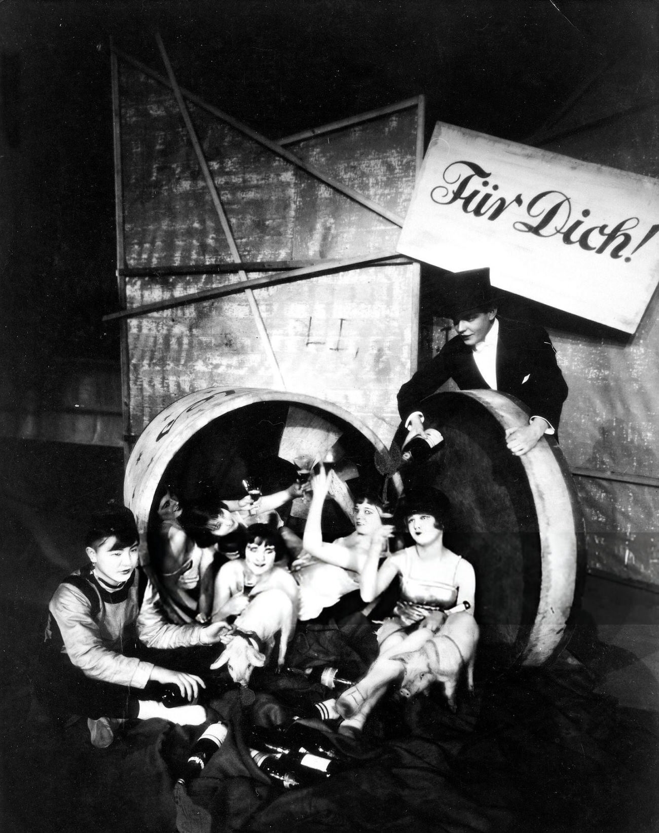 #15 Girls from the revue “For you” celebrating New Year’s Eve in Berlin, 1926.