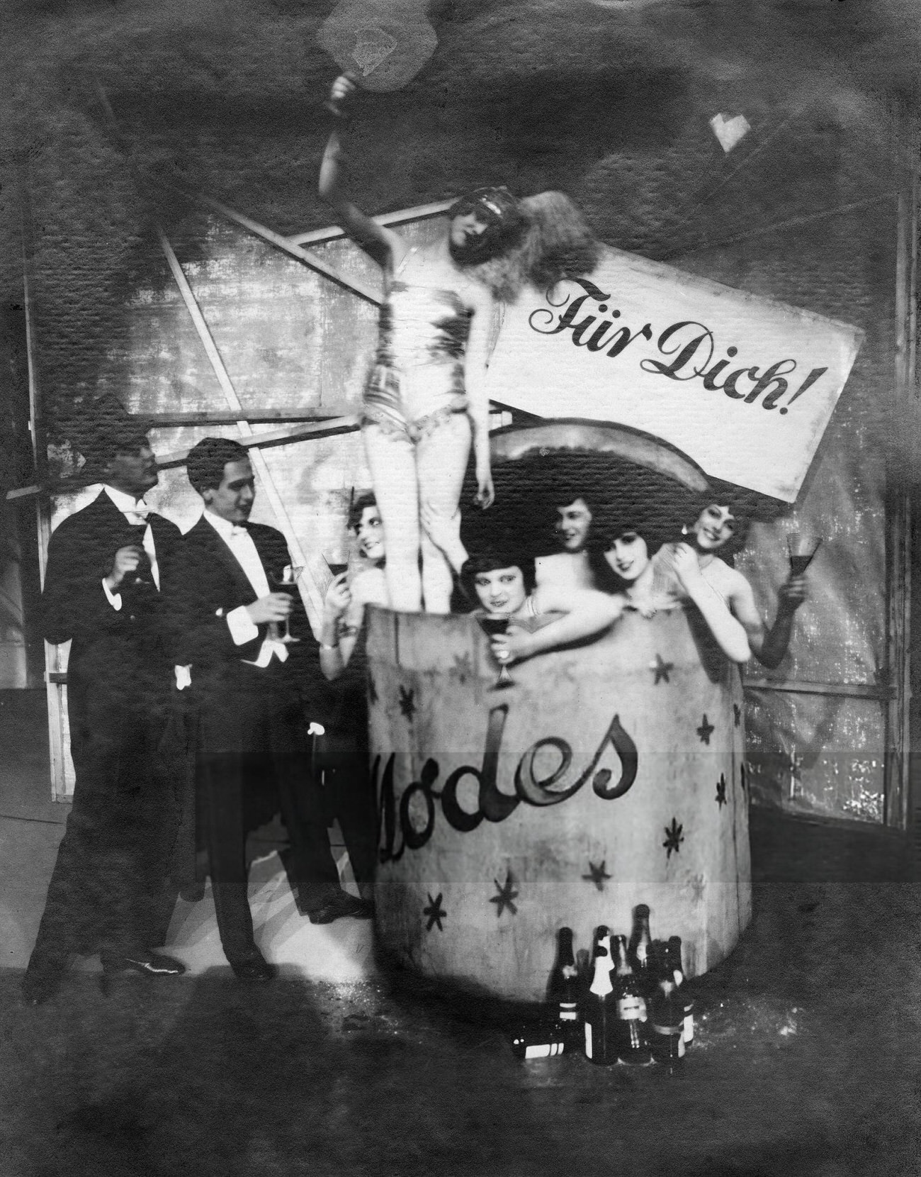 #16 Girls from the Erik Charel revue “For you” celebrating New Year’s Eve in Berlin, 1926.