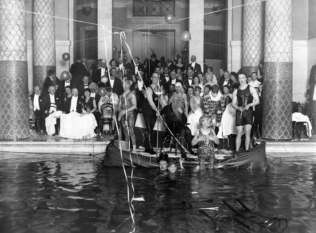 #4 Guests at a New Year’s party at the Auto Club, 1922.