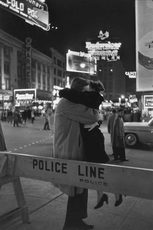 #1 A couple kissing in Times Square, New York City, New Year’s Eve, 1959