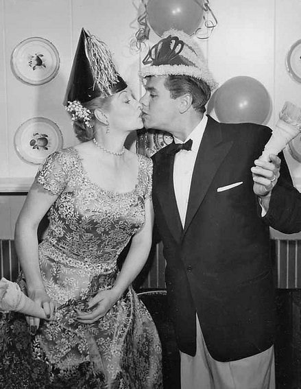 #9 Lucille Ball and Desi Arnaz on New Year’s Eve