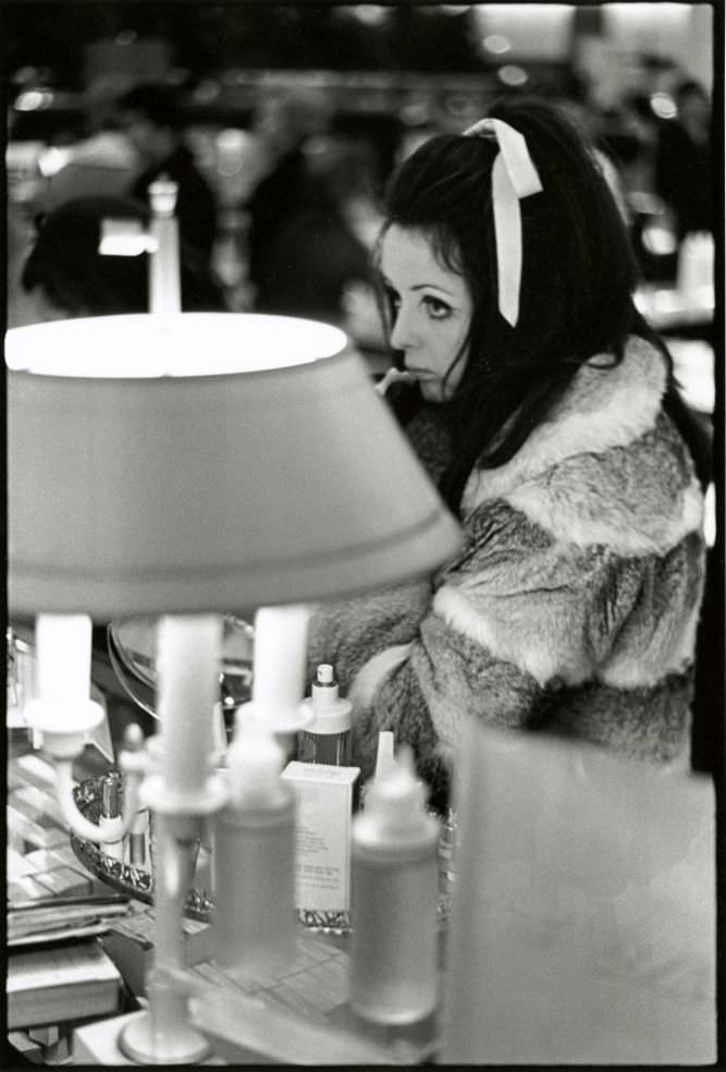#48 Woman in department store.