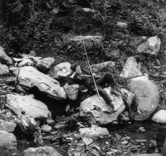 #1 Napping while fishing, 1857.