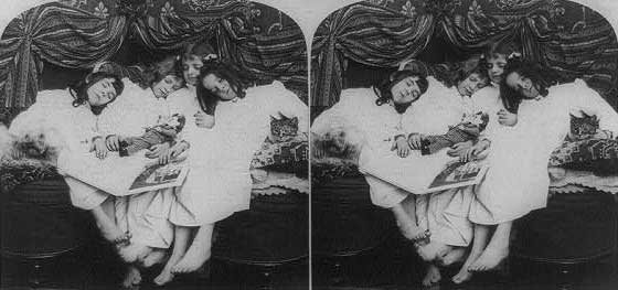 #4 Sleeping with kittens on the couch, 1901.