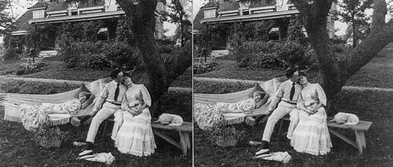 #7 A chaperone failing at her job, 1907.