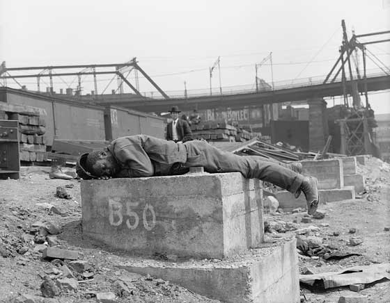 #8 Sleeping on a concrete-hard mattress, 1890.