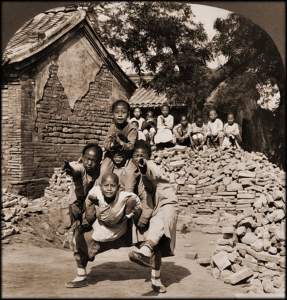 #19 Peking Mission School children playing, 1902.