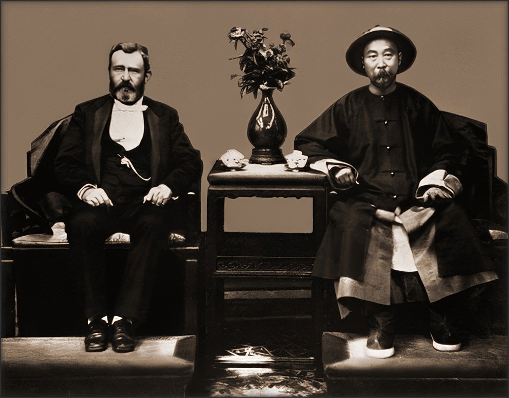#71 Ulysses S. Grant and Li Hung Chang, Tientsin, 1879.
