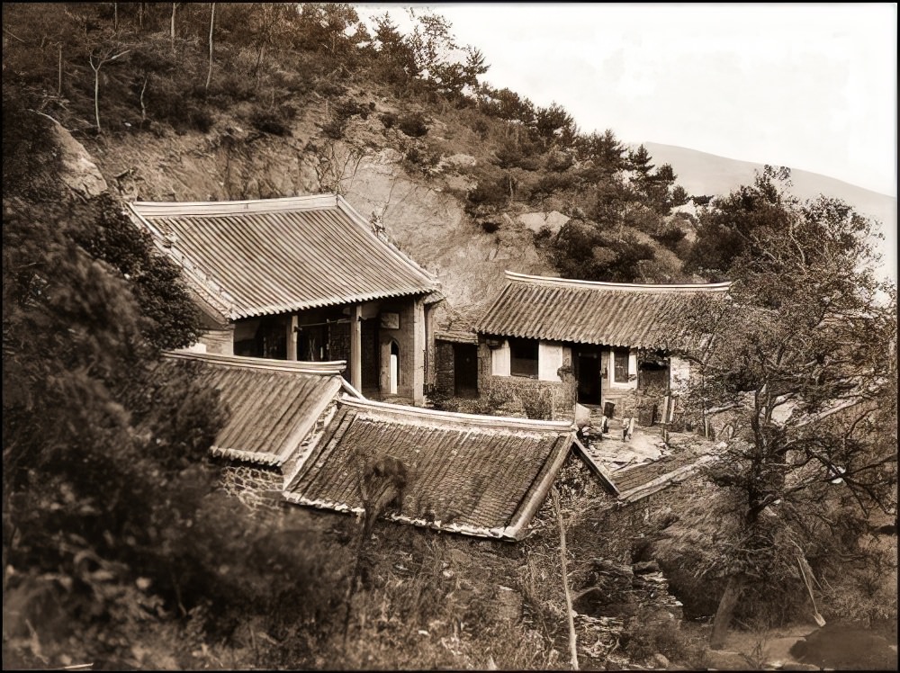 #28 Forest temple near Chefoo, 1895.