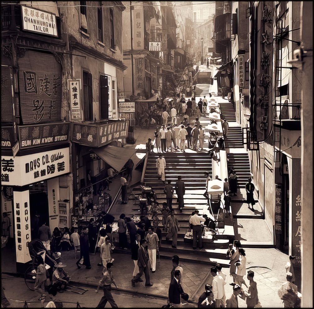#61 Produce and wares, Hong Kong Island, 1946.