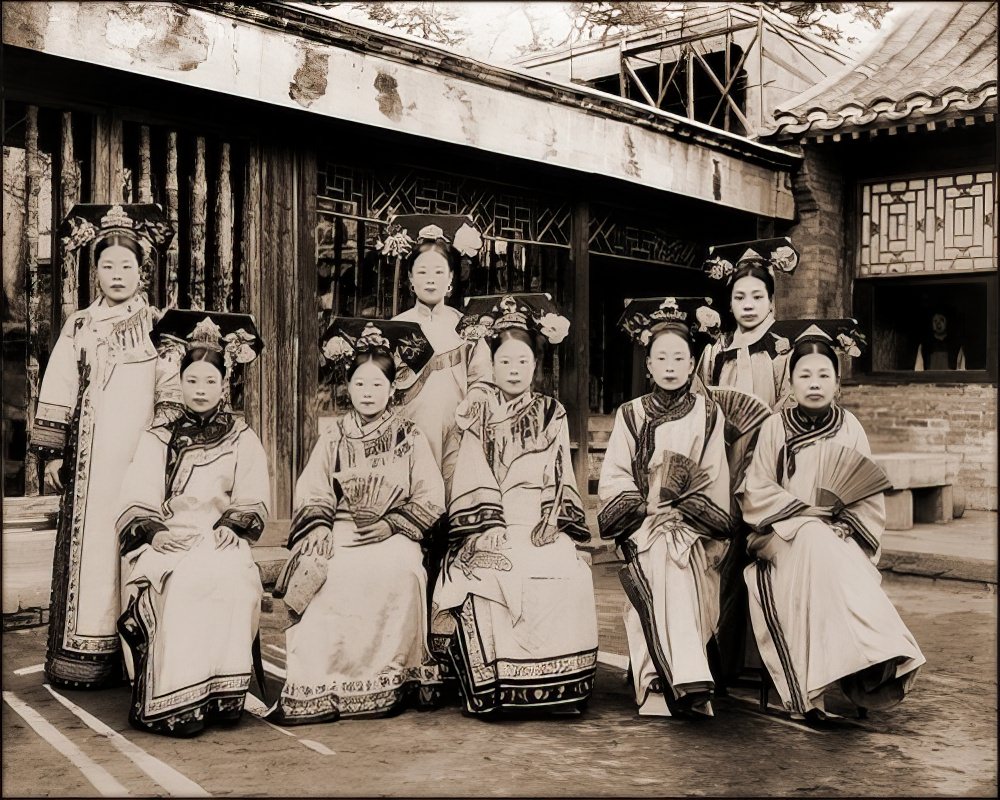 #9 Manchu ladies of the palace warned to stop smoking, 1910