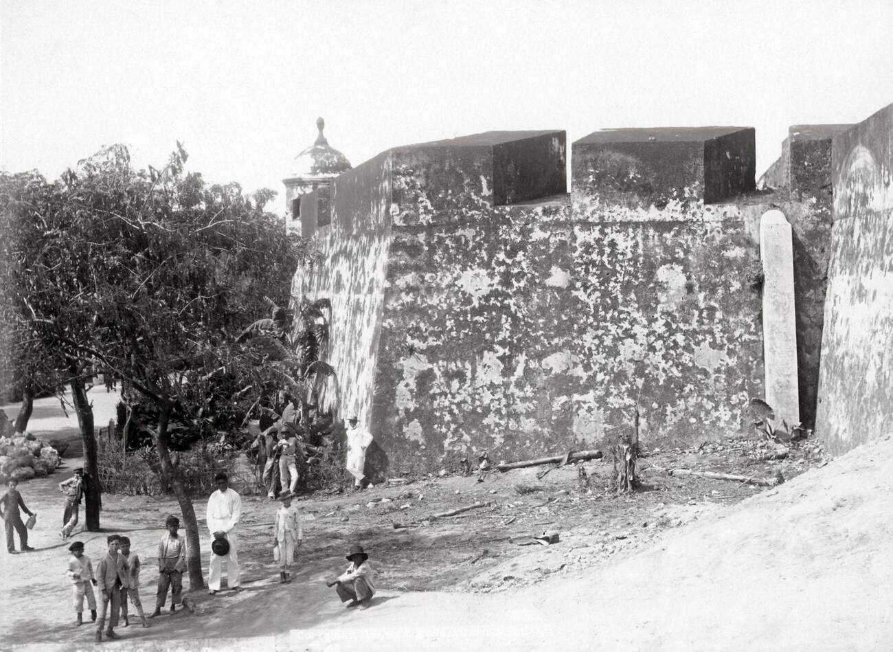 #29 The old walls of San Juan, Puerto Rico, 1900.