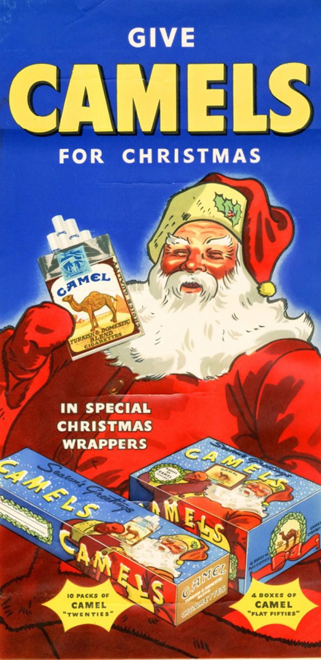 Santa Smokes? Bizarre Vintage Tobacco Ads Featuring Santa Claus Vintage Ads