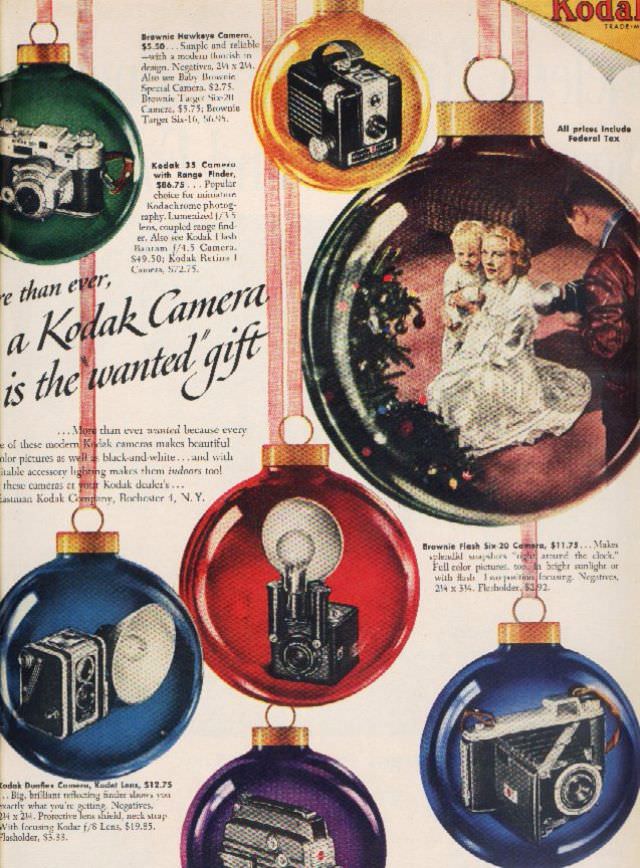 A Picture-Perfect Christmas: Vintage Camera Ads That Will Make You Smile Vintage Ads