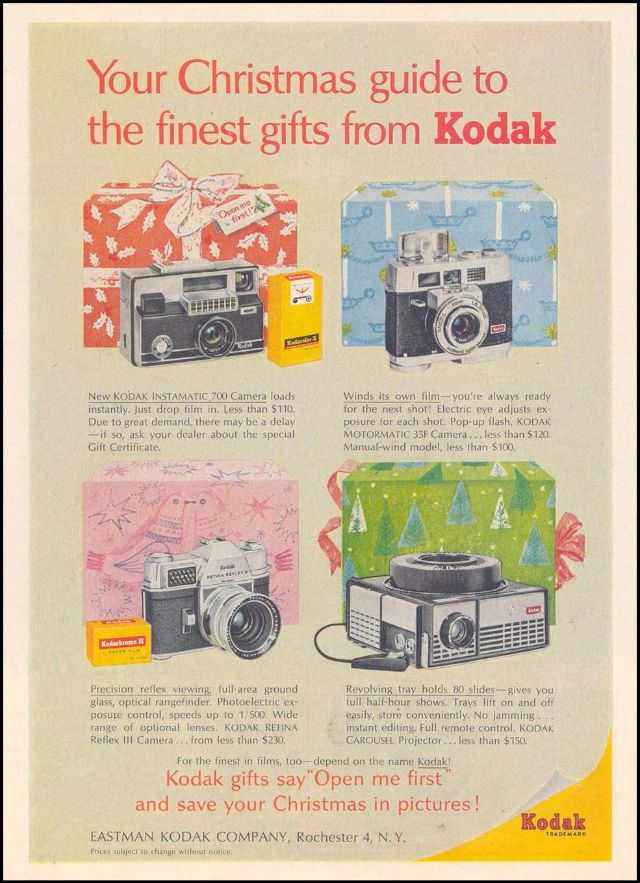 A Picture-Perfect Christmas: Vintage Camera Ads That Will Make You Smile Vintage Ads
