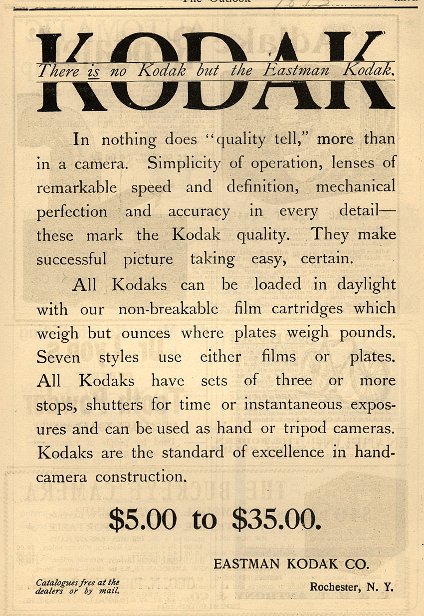 “You Press the Button, We Do the Rest”: Vintage Kodak Camera Ads of the Late 1800s Vintage Ads