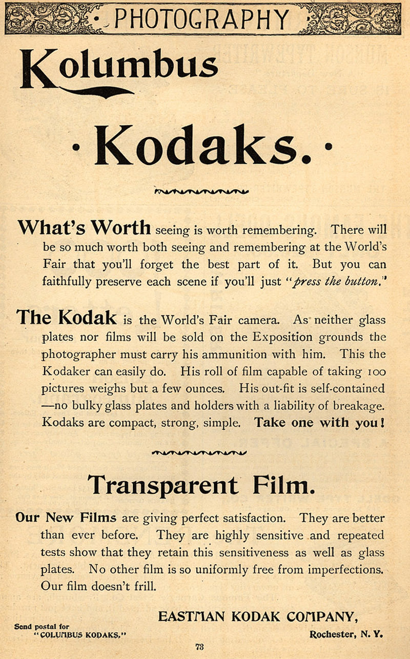 “You Press the Button, We Do the Rest”: Vintage Kodak Camera Ads of the Late 1800s Vintage Ads