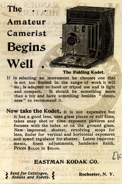 “You Press the Button, We Do the Rest”: Vintage Kodak Camera Ads of the Late 1800s Vintage Ads