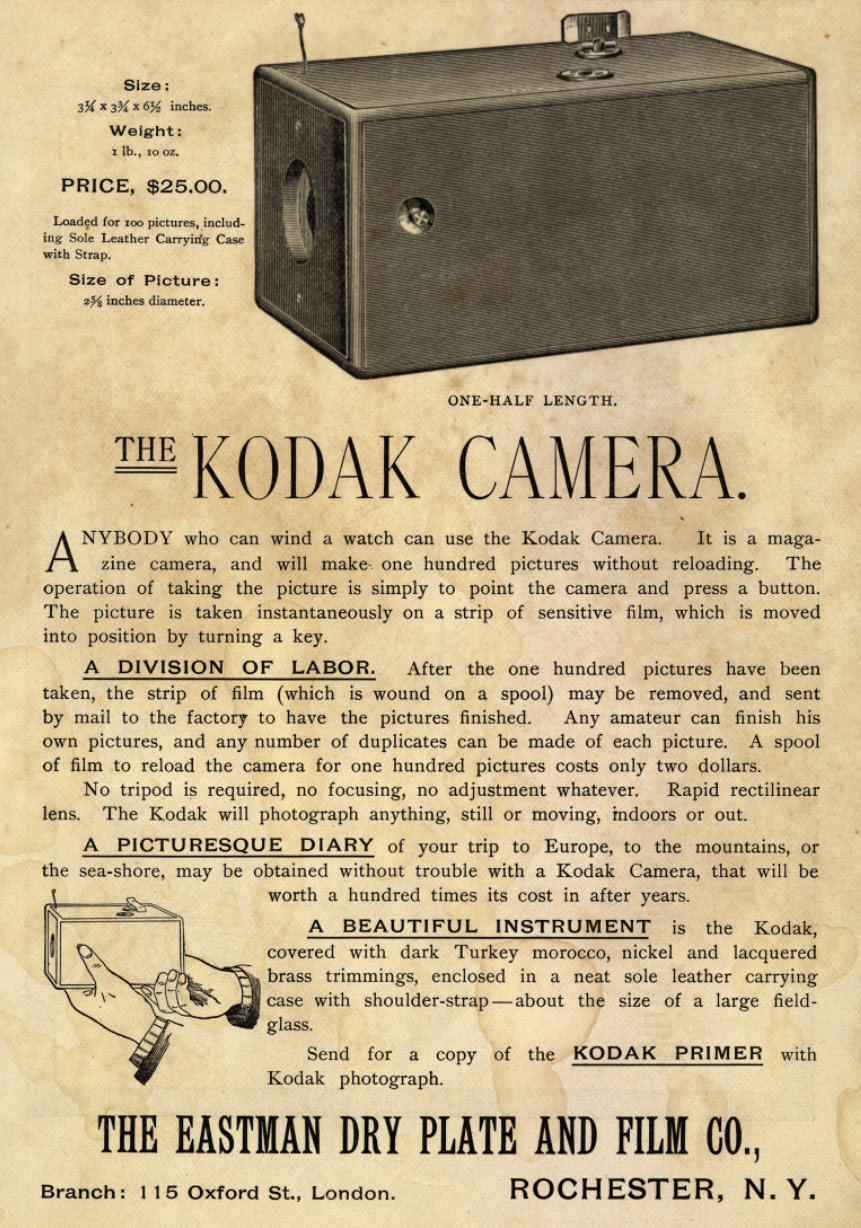 “You Press the Button, We Do the Rest”: Vintage Kodak Camera Ads of the Late 1800s Vintage Ads