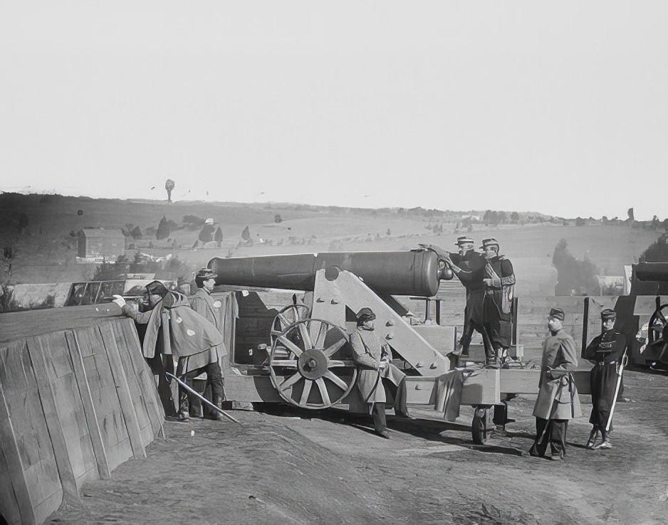 #22 Officers of 55th Inf. at Fort Tennalytown, D.C.