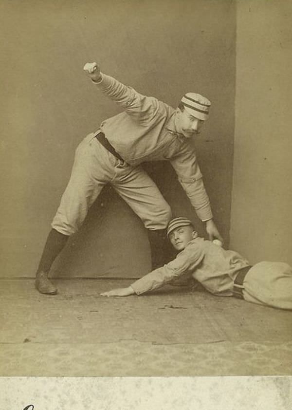 Before Action Shots: Studio Photos of 19th-Century Baseball Players Sports