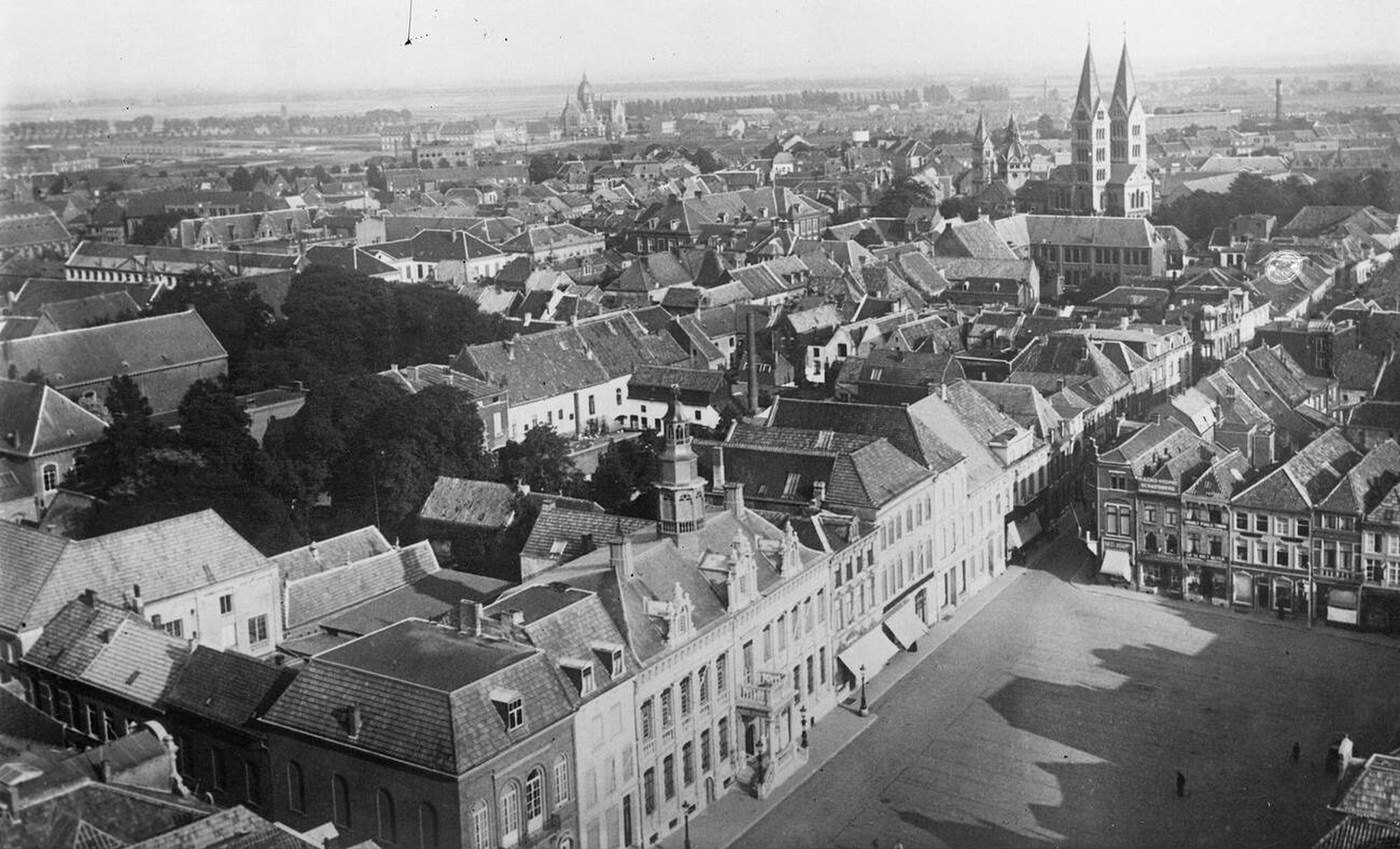 #41 A view of Roermond, a cloth manufacturing town on the river Maas, Limburg, Holland, 1932.
