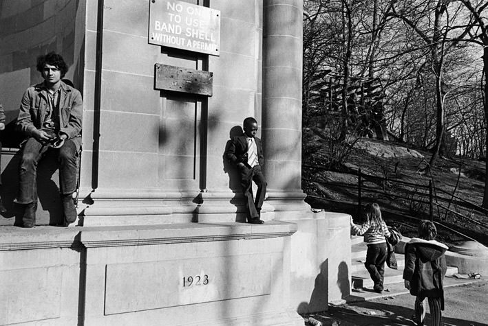 #16 Central Park, Boy on Band Shell, 1973