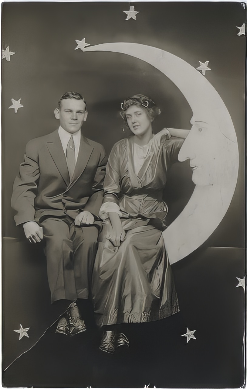 Before Space Travel: Studio Paper Moon Photographs from the Early 1900s Photography