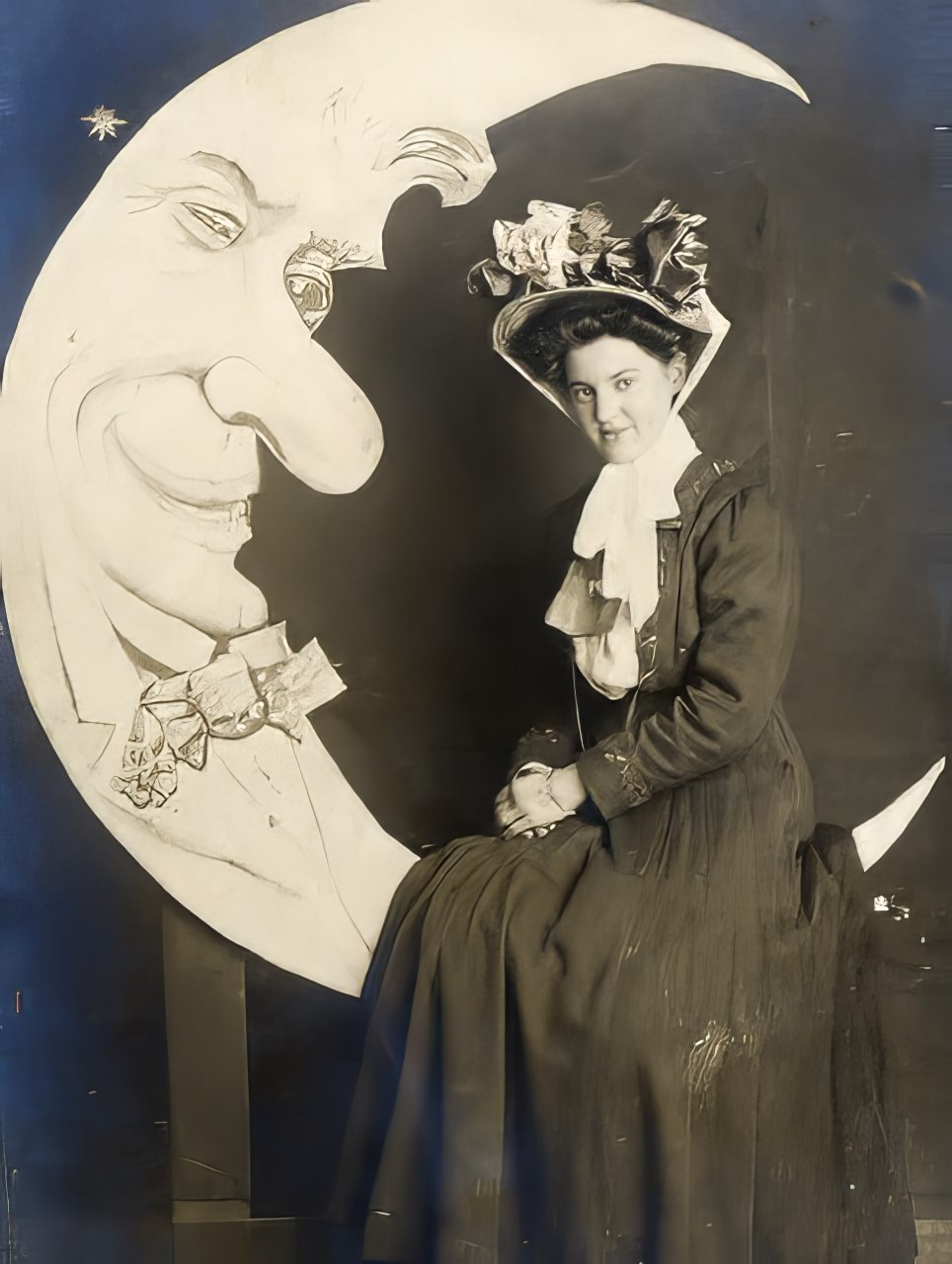 Before Space Travel: Studio Paper Moon Photographs from the Early 1900s Photography