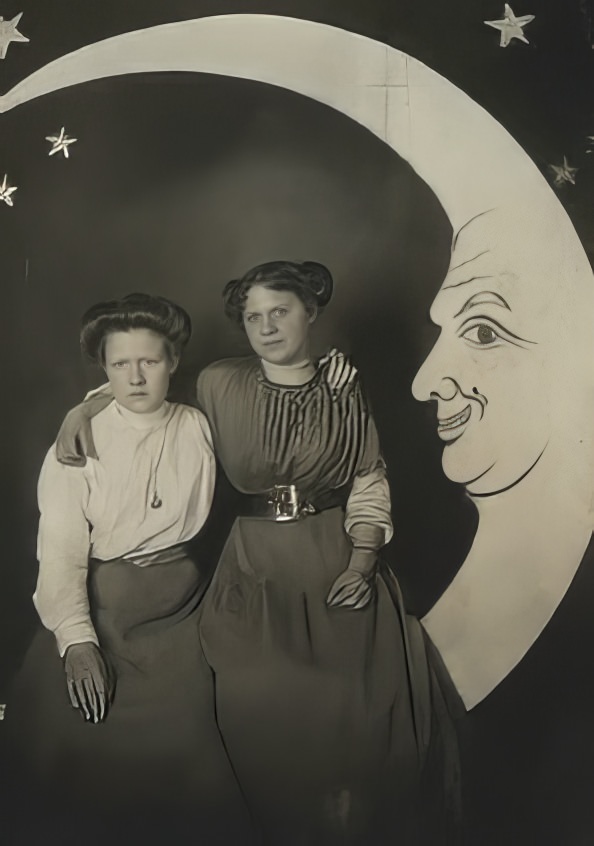 Before Space Travel: Studio Paper Moon Photographs from the Early 1900s Photography