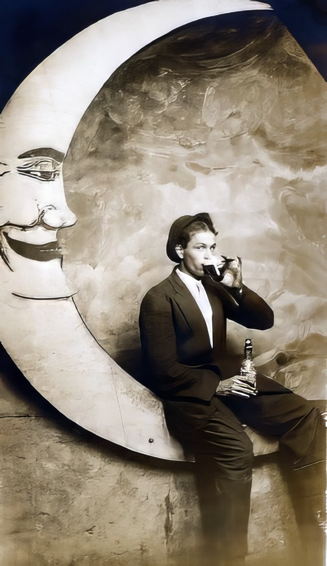 Before Space Travel: Studio Paper Moon Photographs from the Early 1900s Photography
