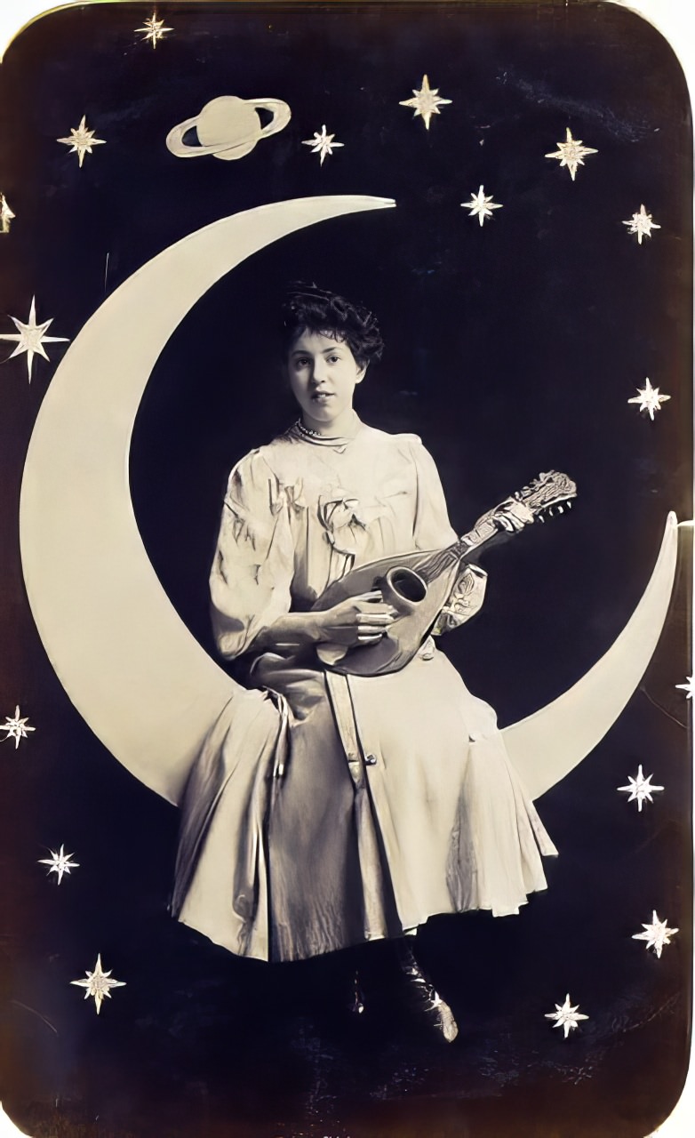 Before Space Travel: Studio Paper Moon Photographs from the Early 1900s Photography
