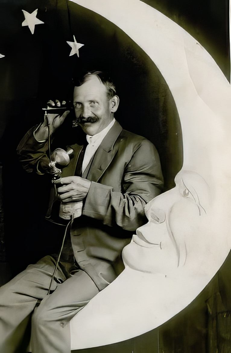 Before Space Travel: Studio Paper Moon Photographs from the Early 1900s Photography