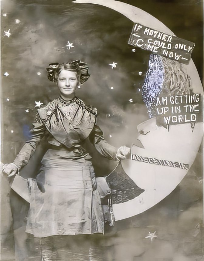 Before Space Travel: Studio Paper Moon Photographs from the Early 1900s Photography