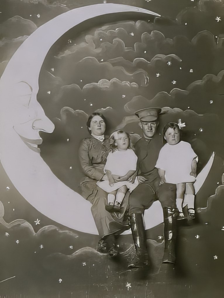 Before Space Travel: Studio Paper Moon Photographs from the Early 1900s Photography
