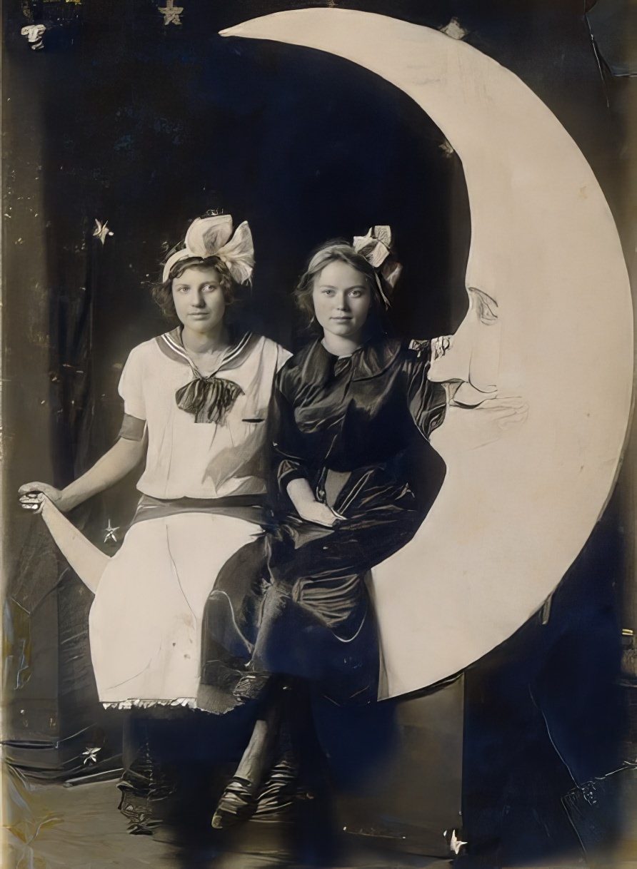 Before Space Travel: Studio Paper Moon Photographs from the Early 1900s Photography