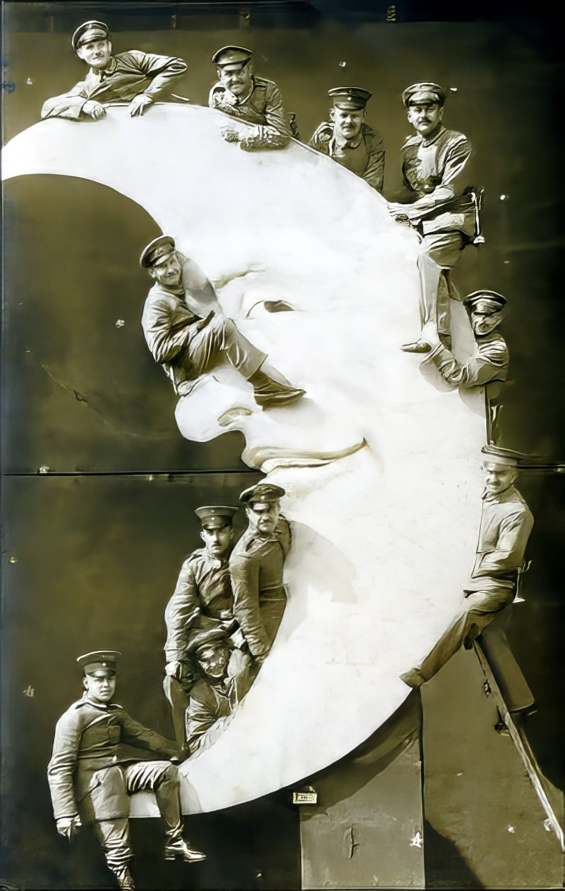 Before Space Travel: Studio Paper Moon Photographs from the Early 1900s Photography