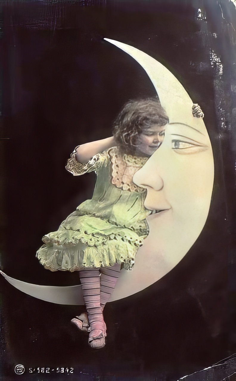 Before Space Travel: Studio Paper Moon Photographs from the Early 1900s Photography