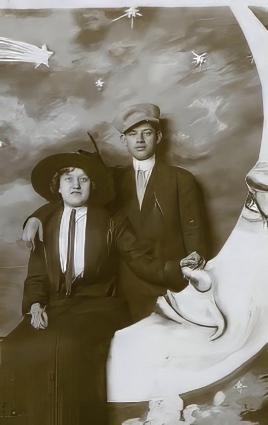 Before Space Travel: Studio Paper Moon Photographs from the Early 1900s Photography