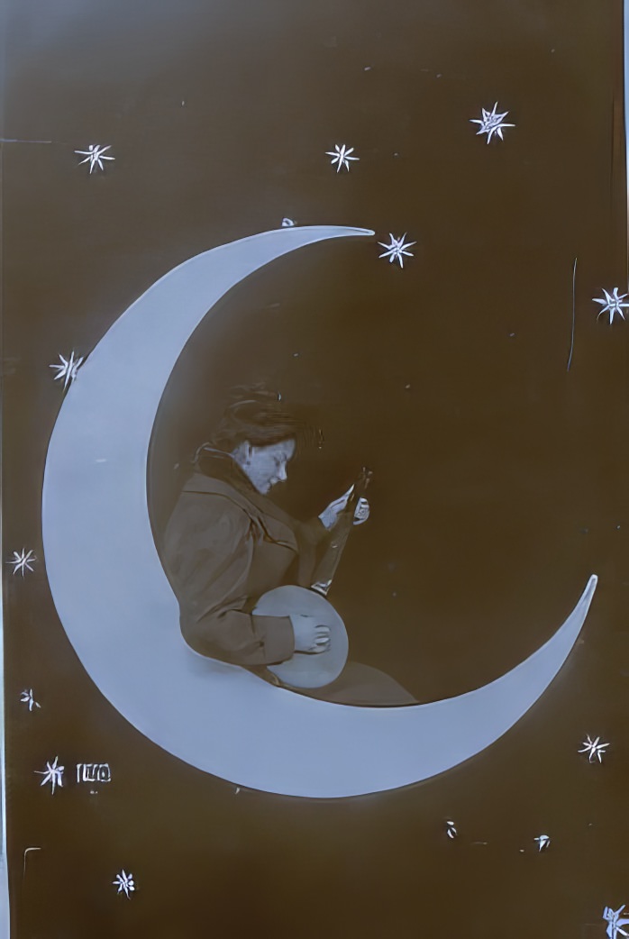 Before Space Travel: Studio Paper Moon Photographs from the Early 1900s Photography