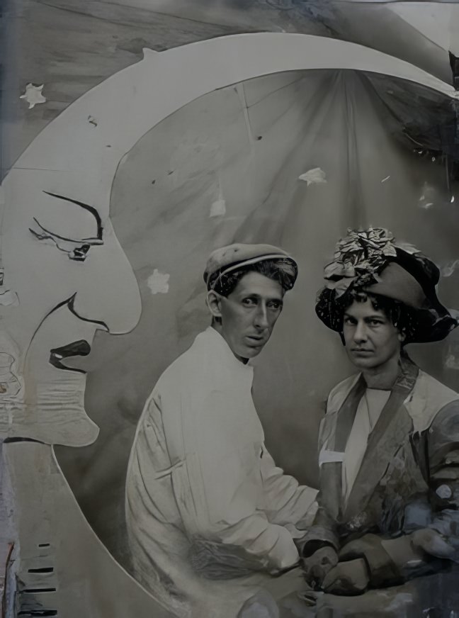 Before Space Travel: Studio Paper Moon Photographs from the Early 1900s Photography